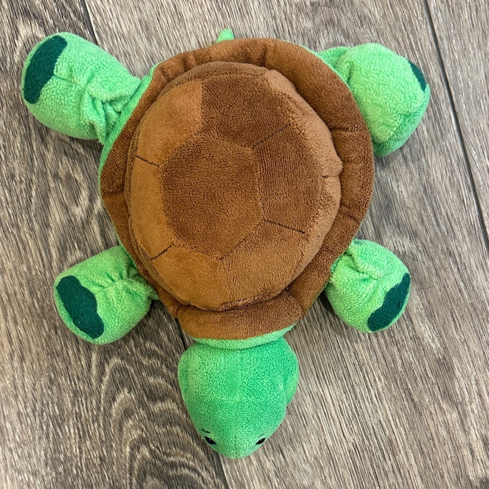 GANZ Webkinz Turtle Green and Brown Plush Toy No Code Stuffed Animal 9”